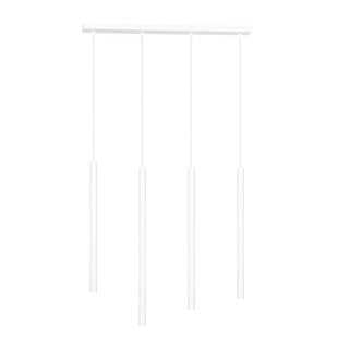 Emibig Syddjurs long white pendant lamp with long tubes 2cm diameter 4x G9