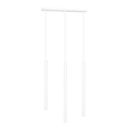 Syddjurs 3x G9 white hanging lamp with long tubes 2cm diameter