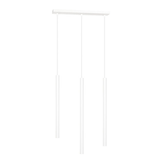 Syddjurs 3x G9 white hanging lamp with long tubes 2cm diameter