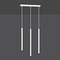 Syddjurs 3x G9 white hanging lamp with long tubes 2cm diameter