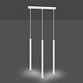 Syddjurs 3x G9 white hanging lamp with long tubes 2cm diameter