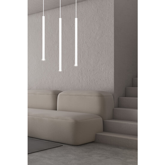 Syddjurs 3x G9 witte hanglamp met lange kokers 2cm diameter