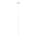 Lampe suspendue blanche Syddjurs avec tube long de 2 cm de diamètre 1x G9