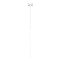 Emibig Lámpara colgante blanca Syddjurs con tubo largo 2cm diámetro 1x G9