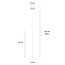 Emibig Emibig Syddjurs witte hanglamp met lange koker 2cm diameter 1x G9 - Perfect voor moderne interieurs