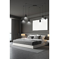 Vantaa zwarte regelbare spider hanglamp met 6 zwarte kokers metaal GU10