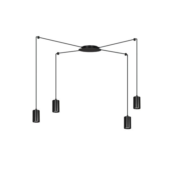 Emibig Emibig Vantaa medium black spider hanging lamp with 4 black tubes metal GU10 - Ideal lighting for your living room