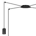 Vantaa medium black spider hanging lamp with 4 black tubes metal GU10