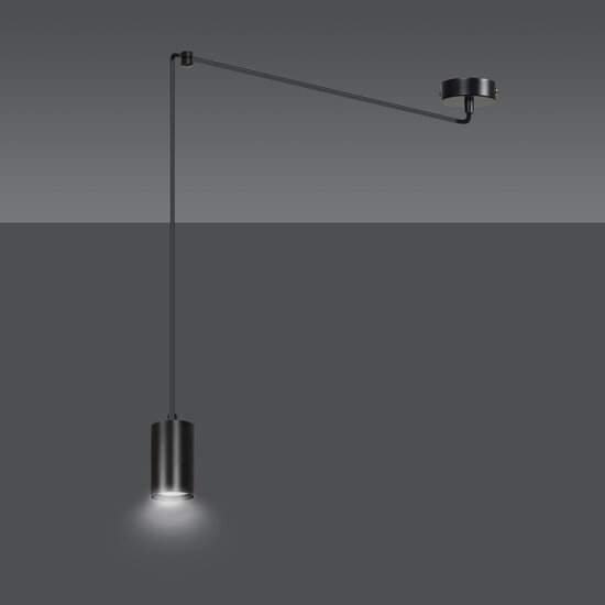 Emibig Emibig Vantaa tube pendante noire GU10 réglable décentralisable - Éclairage parfait pour chaque espace