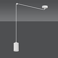 Vantaa white adjustable swinging GU10 tube that can be decentralized