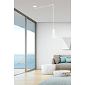 Vantaa white adjustable swinging GU10 tube that can be decentralized