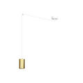 Emibig Emibig Turku white with gold adjustable swinging GU10 sleeve, decentralizable - Ideal lighting for any space