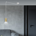 Emibig Emibig Turku blanca con casquillo GU10 dorado ajustable, descentralizable - Iluminación ideal para cualquier espacio