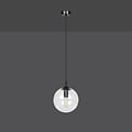 Emibig Emibig Billund black with transparent bulb 14 cm hanging lamp for lamp E14 - Stylish lighting for any interior