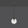 Emibig Emibig Billund schwarz mit transparenter Glühbirne 14 cm Hängeleuchte für Lampe E14 - Stilvolle Beleuchtung für jedes Interieur