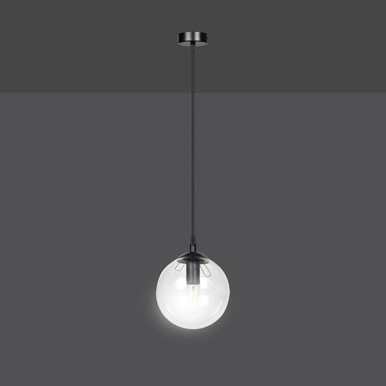 Emibig Emibig Billund black with transparent bulb 14 cm hanging lamp for lamp E14 - Stylish lighting for any interior