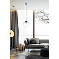 Emibig Emibig Billund negro con bombilla transparente 14 cm lámpara colgante para lámpara E14 - Iluminación elegante para cualquier interior