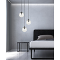 Emibig Emibig Billund negro con bombilla transparente 14 cm lámpara colgante para lámpara E14 - Iluminación elegante para cualquier interior