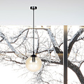 Emibig Emibig lámpara colgante Billund bola ámbar 14 cm con altura ajustable 1x E14 - Ideal para crear un ambiente acogedor