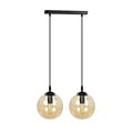 Emibig Emibig Billund 2 lamp amber sphere 14 cm hanging lamp with adjustable height 2x E14 - Ideal for creating a warm atmosphere in your home
