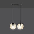 Emibig Emibig Billund 2 lamp amber sphere 14 cm hanging lamp with adjustable height 2x E14 - Ideal for creating a warm atmosphere in your home