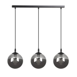 Emibig Billund Triple Black Bulbs 14 cm Hängelampe mit Rauchglas 3x E14