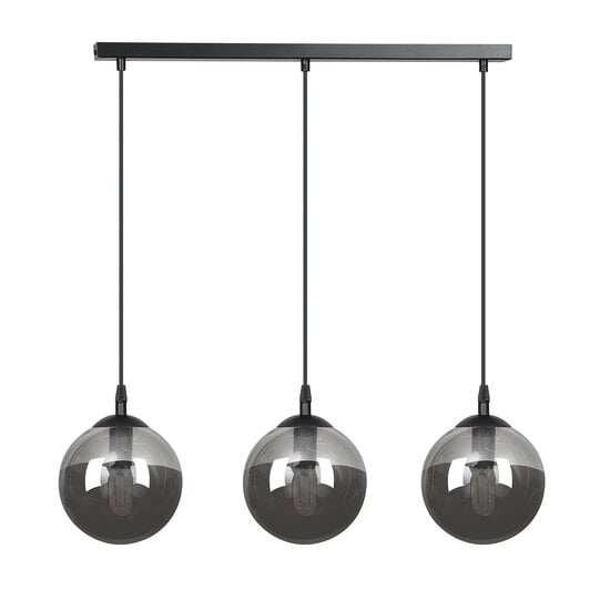 Emibig Emibig Billund Triple Black Bulbs 14 cm Hängelampe mit Rauchglas 3x E14 - Stilvolle Beleuchtung für jeden Raum