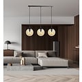 Emibig Emibig Billund 3 lamp amber sphere 14 cm hanging lamp with adjustable height 3x E14 - Ideal for creating a cozy atmosphere in any room
