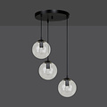Emibig Emibig Kerteminde triple ronde transparante bollen 14 cm hanglamp E14 - Perfect voor sfeervolle verlichting in elke ruimte