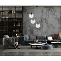 Kerteminde triple round transparent bulbs 14 cm hanging lamp E14