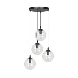 Emibig Kerteminde 4 pendant black bulbs 14 cm hanging lamp with transparent glass