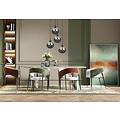 Emibig Emibig Kerteminde 4 colgantes lámpara colgante negra elegante con bombillas ahumadas 14 cm para lámpara E14 - Ideal para crear un ambiente acogedor