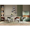 Emibig Emibig Kerteminde 4 pendants elegant black hanging lamp with smoked bulbs 14 cm for lamp E14 - Ideal for creating a cozy atmosphere