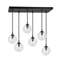 Boules tombantes Glostrup pour table à manger transparente 14 cm avec lampes E14