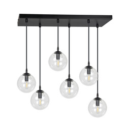 Bolas colgantes Glostrup para mesa de comedor transparente 14 cm con lámparas E14