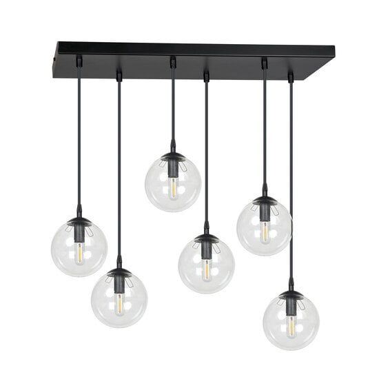 Emibig Emibig Glostrup falling balls for dining table transparent 14 cm with E14 lamps - Create a cozy atmosphere in your dining area