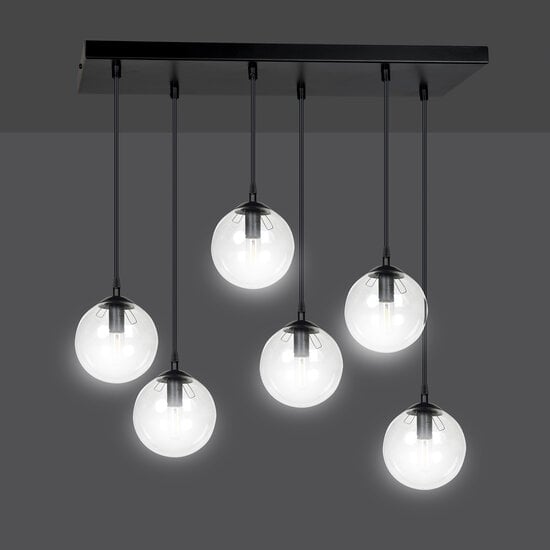 Emibig Emibig Glostrup falling balls for dining table transparent 14 cm with E14 lamps - Create a cozy atmosphere in your dining area