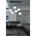 Glostrup falling balls for dining table transparent 14 cm with E14 lamps