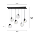 Emibig Emibig Bolas colgantes Glostrup para mesa de comedor transparente 14 cm con lámparas E14 - Crea un ambiente acogedor en tu comedor