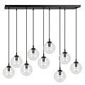 Emibig Emibig Glostrup 9 falling balls of 14 cm for above the table, transparent with E14 lamps - Create a cozy atmosphere in your home