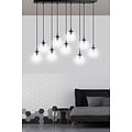 Emibig Emibig Glostrup 9 falling balls of 14 cm for above the table, transparent with E14 lamps - Create a cozy atmosphere in your home