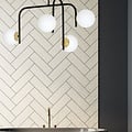 Emibig Emibig Tampere spezielle Deckenleuchte in Schwarz und Gold mit gebogenen Armen und 4x E14 in einer weißen Kugel - Ideale Beleuchtung für moderne Innenräume