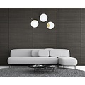 Tampere ceiling lighting black and gold with 3 white bulbs for E14