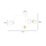 Emibig Emibig Espoo speciale witte en gouden plafondlamp met gebogen armen en 4x E14 in een witte bol - Perfecte sfeerverlichting voor elk interieur