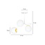 Emibig Emibig Éclairage plafond Espoo blanc et or avec 3 ampoules blanches pour E14 - Créez une ambiance chaleureuse chez vous