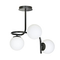 Emibig Emibig Helsingfors ceiling lighting black with 3 white bulbs for E14 - Ideal lighting for modern interiors