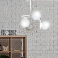 Helsinki ceiling lighting white with 3 white bulbs for E14