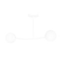 Emibig Emibig Lemvig small white curved hanging lamp with white glass balls E14 - Ideal for creating a cozy atmosphere in your living space