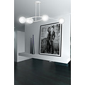 Lemvig witte eenvoudige hanglamp met wit glas 4 lampen E14