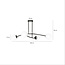 Emibig Emibig Lampe suspendue simple Lemvig noire avec verre blanc 4 lampes E14 - Éclairage idéal pour chaque espace